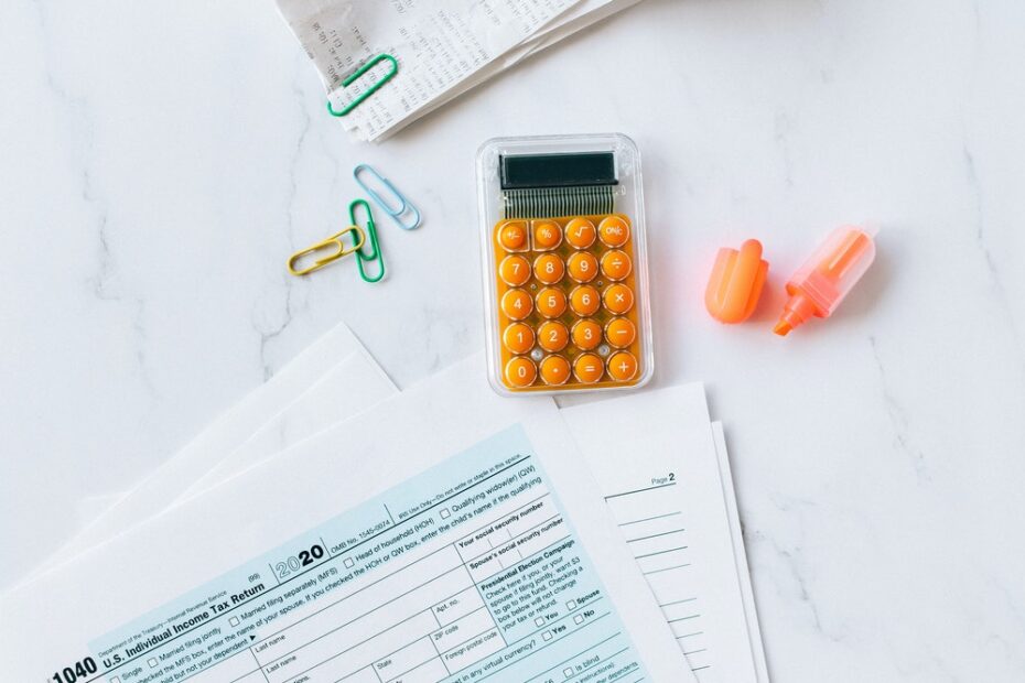 A calculator on a white table